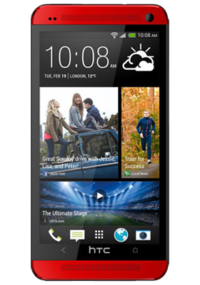 HTC ONE RED